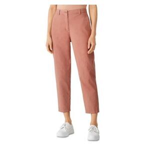 EILEEN FISHER Womens Orange Stretch Pocketed Straight leg Pants 16